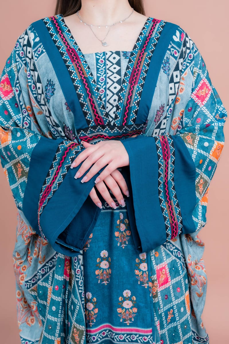 Boho Embroidered Loose Fit Jalabiya