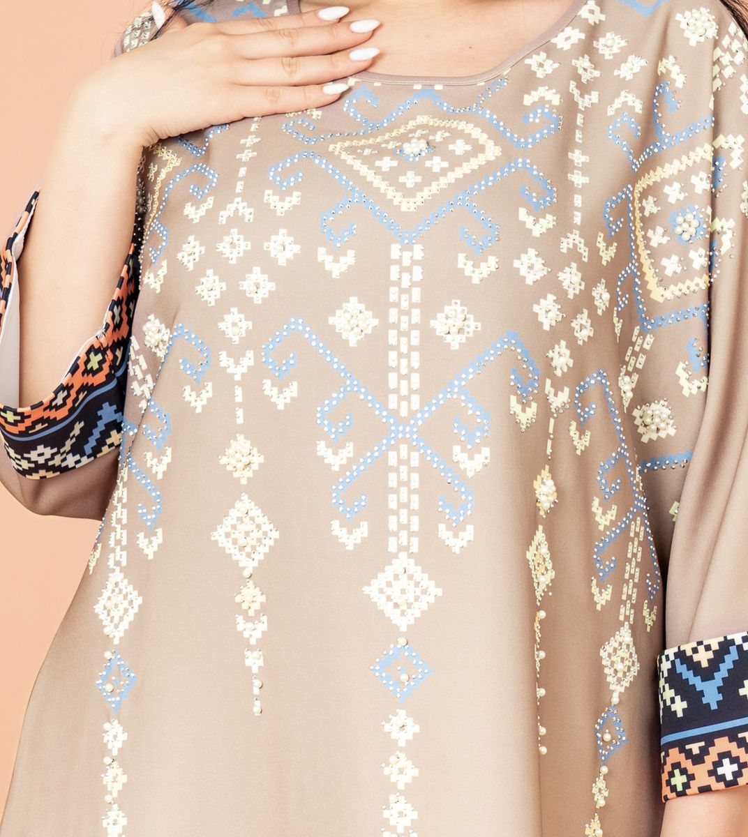 Graceful Oriental Charm Jalabiya Outfit IKKXA - Women's Jalabiyas 40