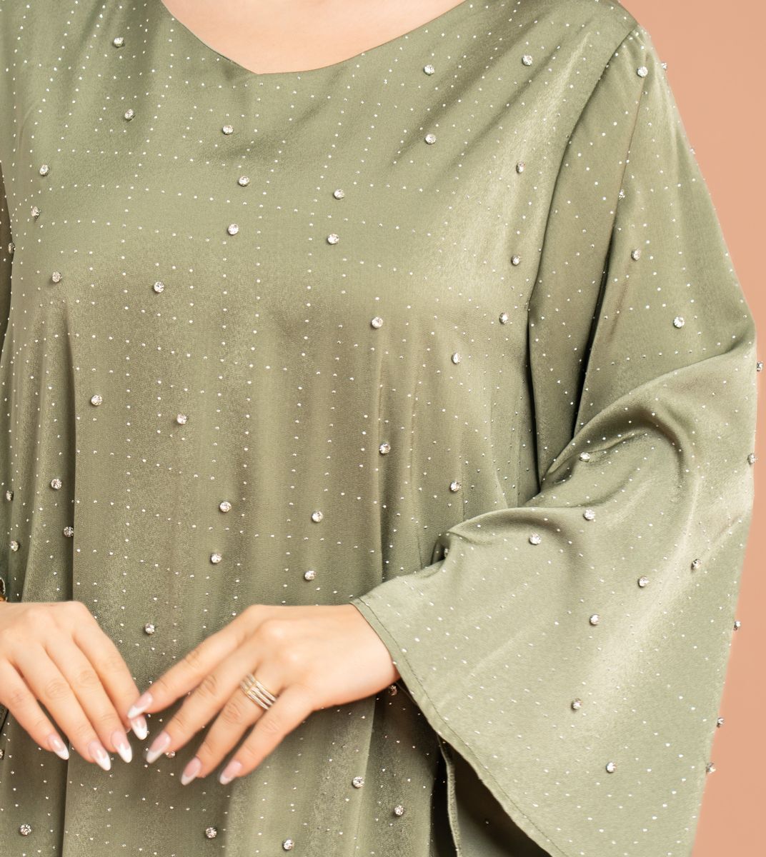 Crystal Patterns Luxury Jalabiya IKKXA - Women's Jalabiyas 41
