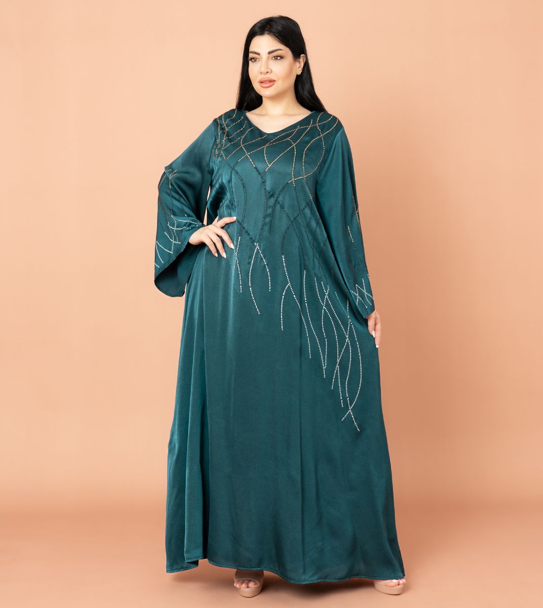 Soft Flowing Celestial Glow Jalabiya IKKXA - Women's Jalabiyas 40