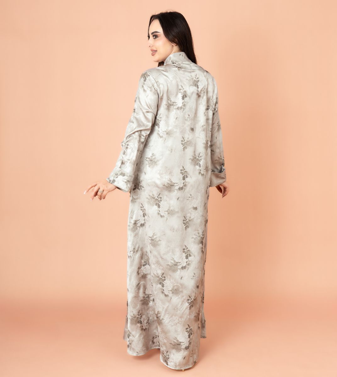 Crystal Leaves Pattern Jalabiya IKKXA - Women's Jalabiyas 58