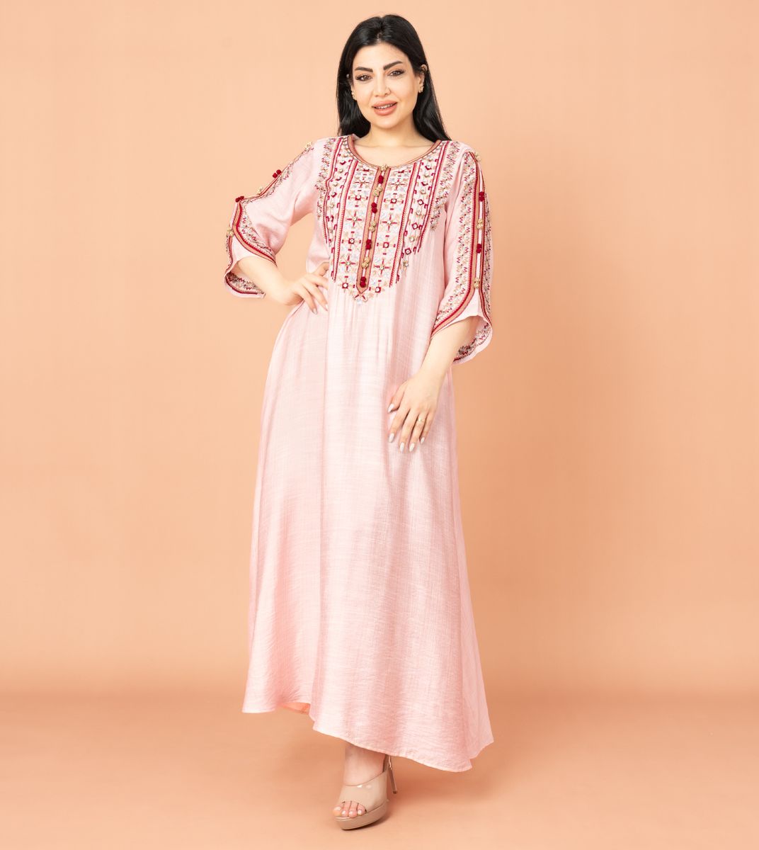 Classic Embroidered Jalabiya for Everyday Elegance IKKXA - Women's Jalabiyas 40