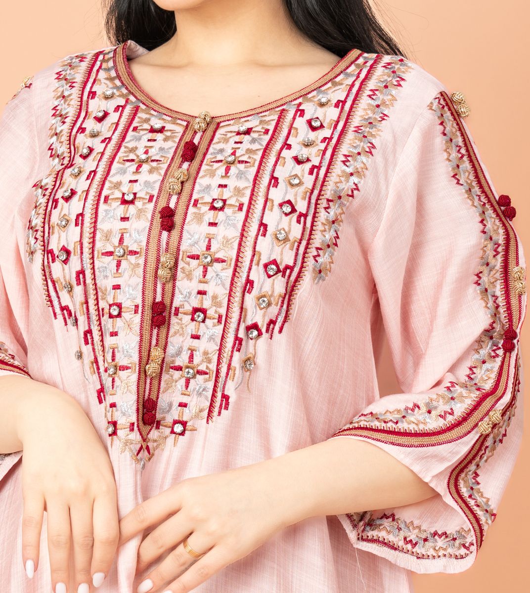 Classic Embroidered Jalabiya for Everyday Elegance IKKXA - Women's Jalabiyas 41