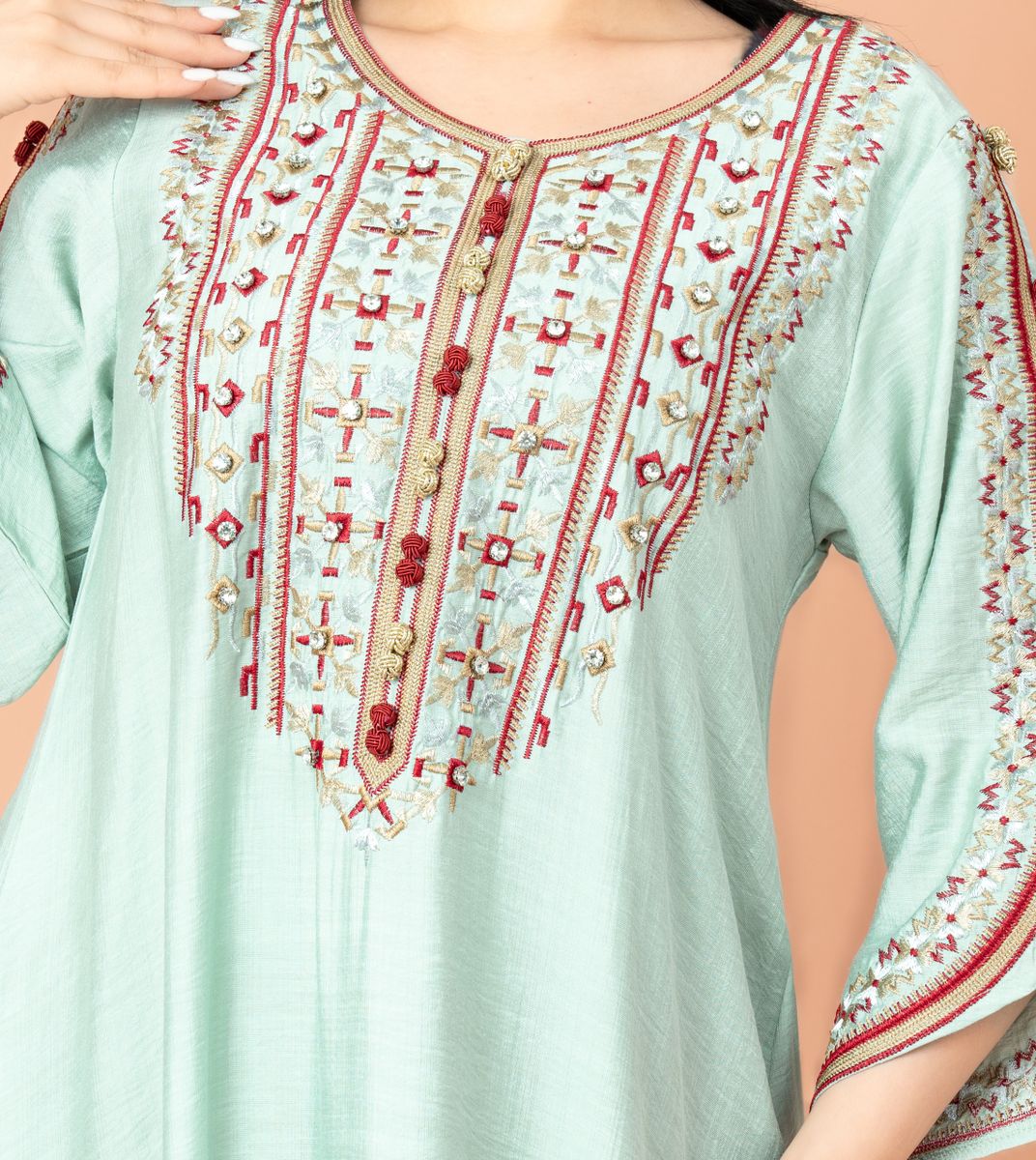 Classic Embroidered Jalabiya for Everyday Elegance IKKXA - Women's Jalabiyas 21