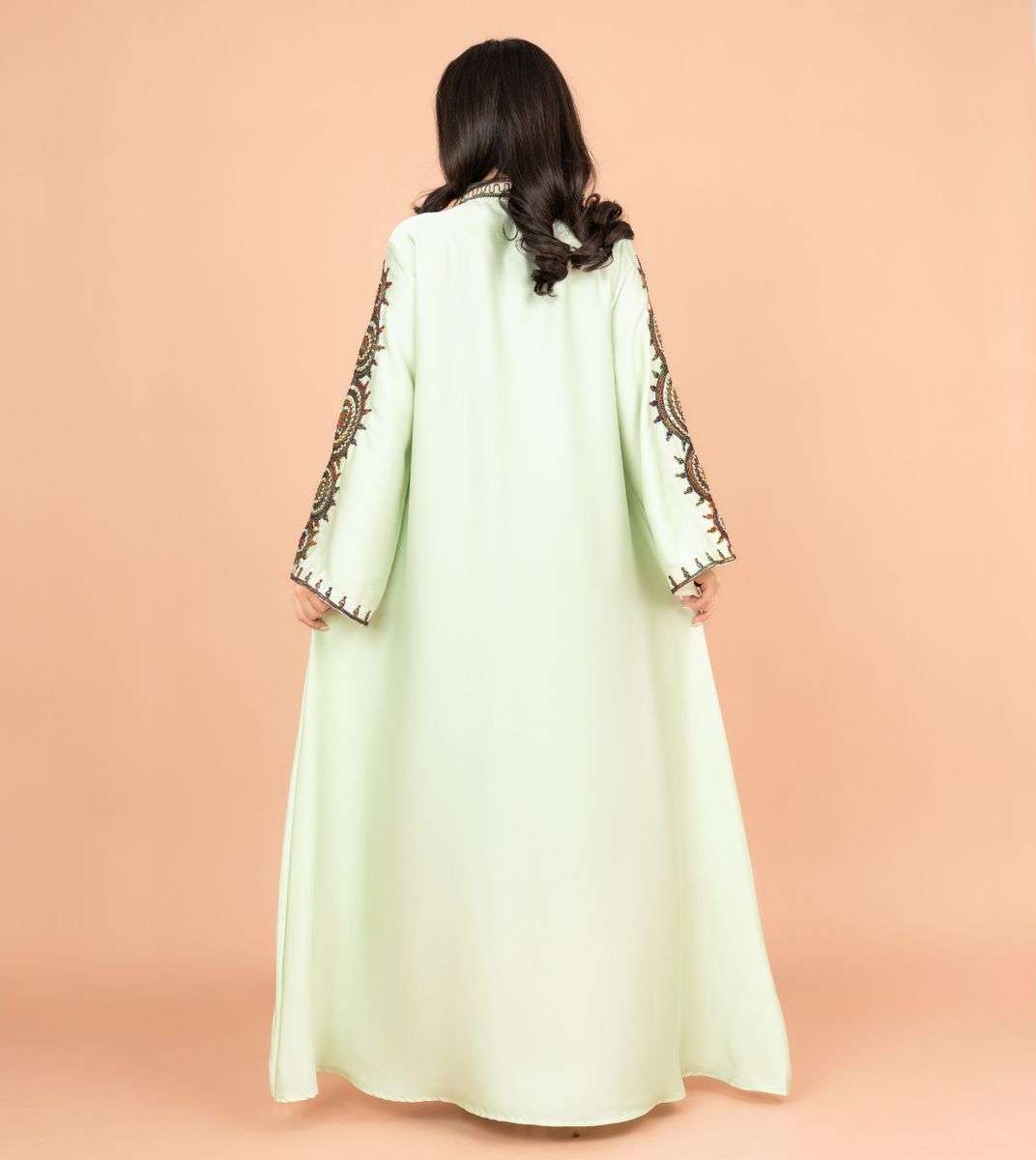 Stylish Solid Jalabiya with Elegant Embroidery IKKXA - Women's Jalabiyas 26