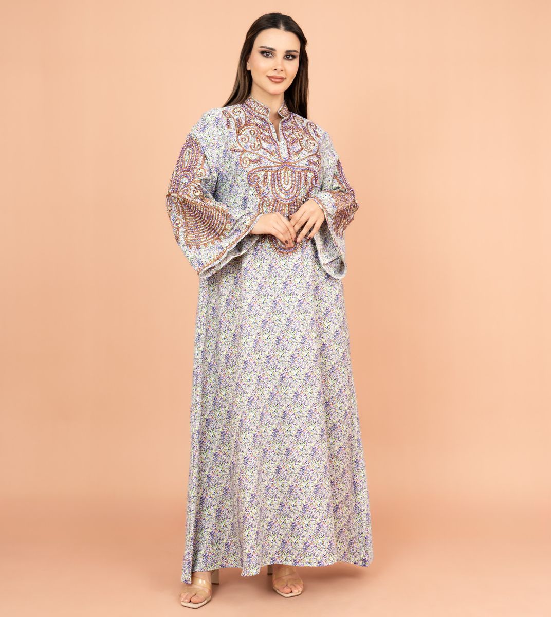 Crystal and Thread Elegance Jalabiya IKKXA - Women's Jalabiyas 19