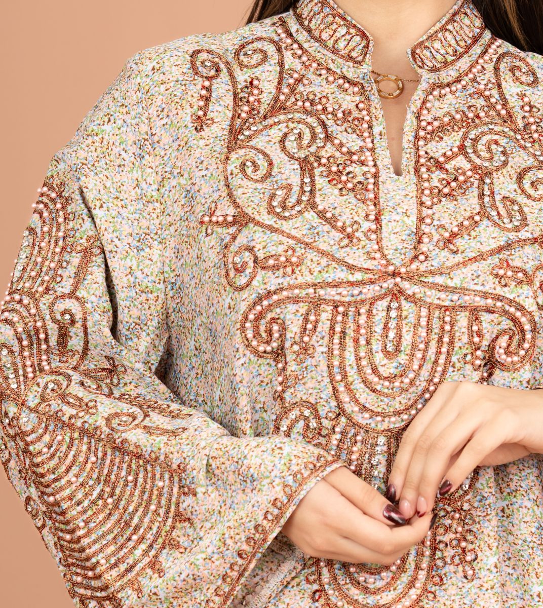 Crystal and Thread Elegance Jalabiya IKKXA - Women's Jalabiyas 40