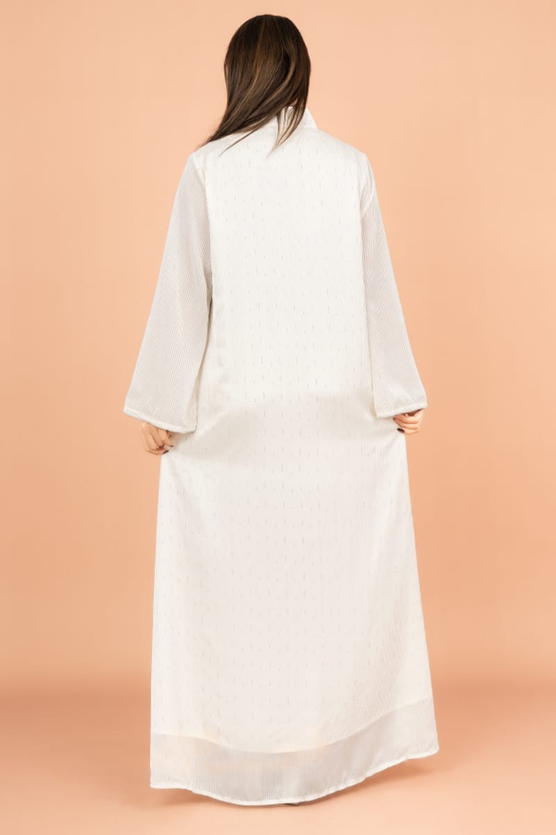 Floral Fantasy Crystal Jalabiya with Elegant Stripes IKKXA - Women's Jalabiyas 52