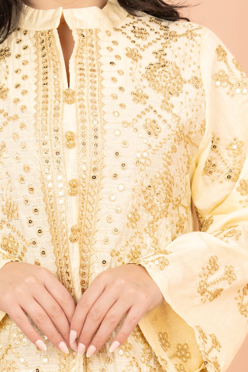 Elegant Jalabiya with Intricate Embroidery Work IKKXA - Women's Jalabiyas 40