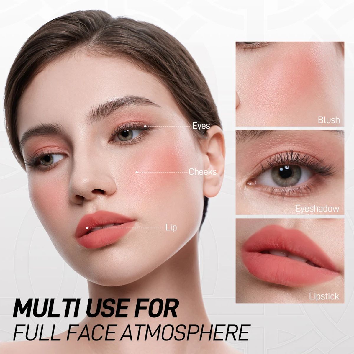 Multi-Use Cream Blush Stick for Eyes, Lips, and Cheeks O.TWO.O - Women's Lips 2