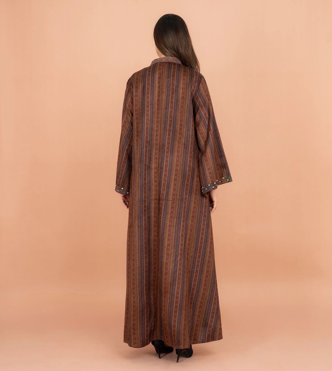 Colorful Embroidery Soild Winter Jalabiya IKKXA - Women's Jalabiyas 42