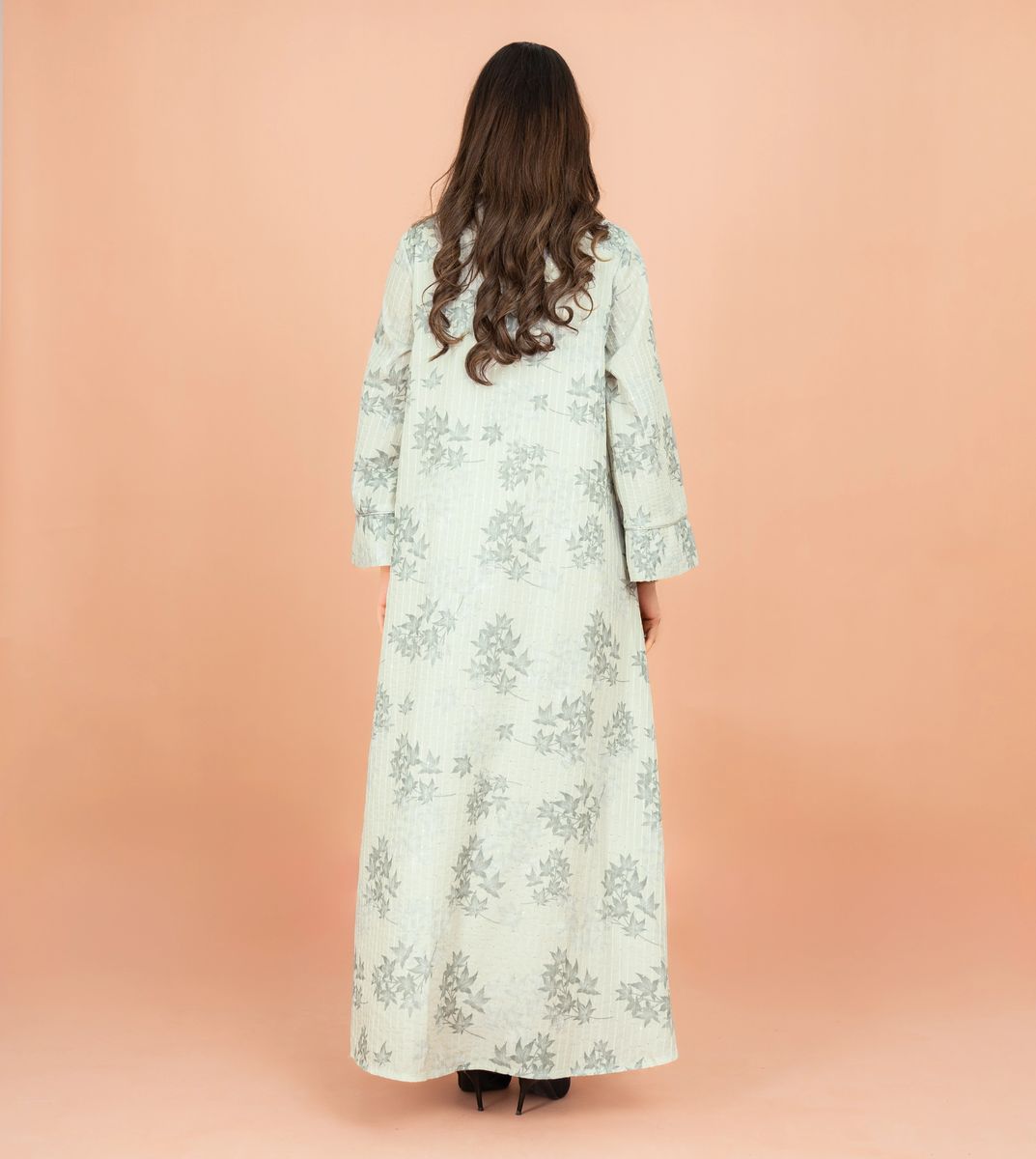 Mandarin Colar Printed Elegant Jalabiya IKKXA - Women's Jalabiyas 52