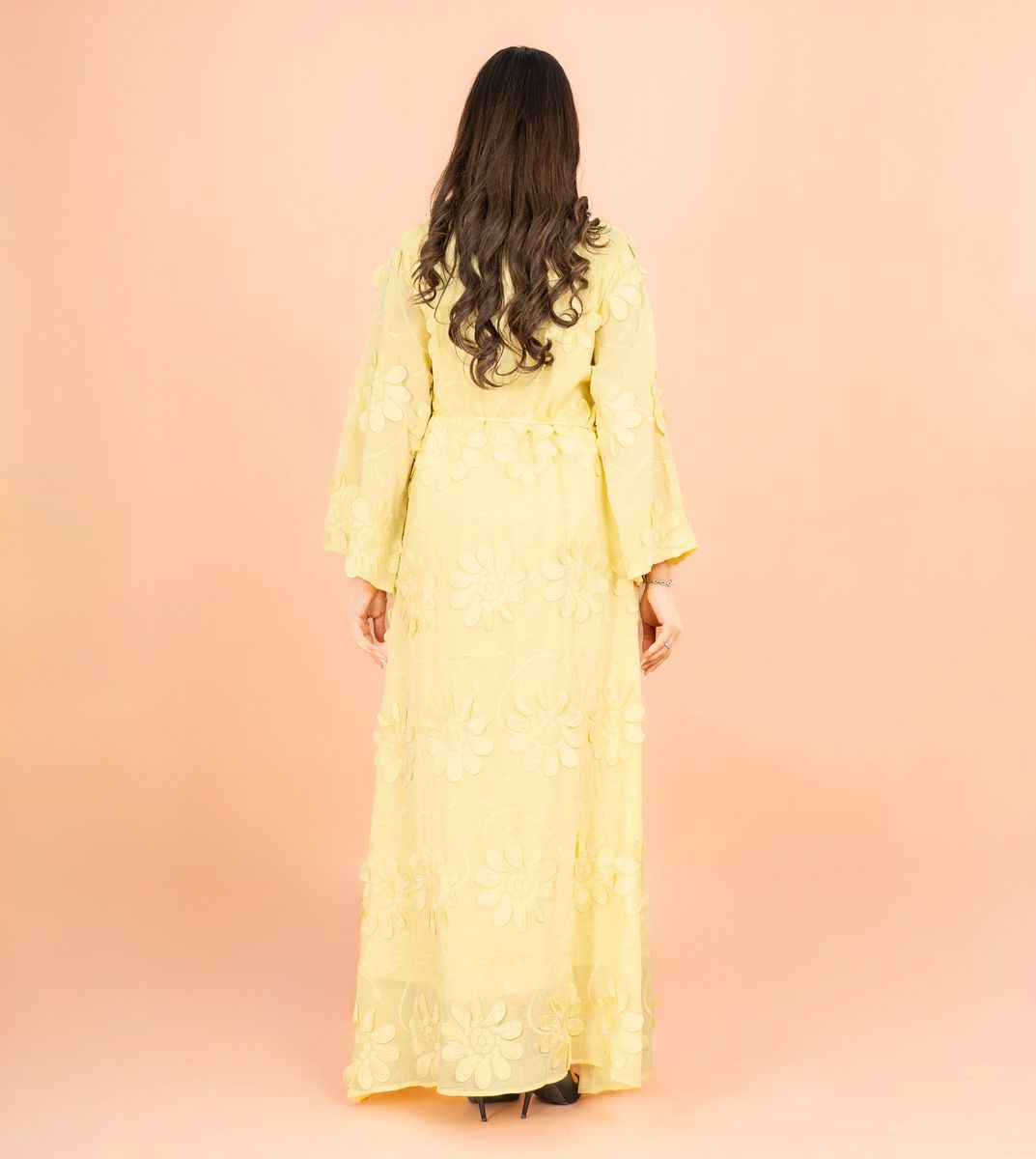 Mandarin Colar 3D flowers Modern Jalabiya IKKXA - Women's Jalabiyas 64