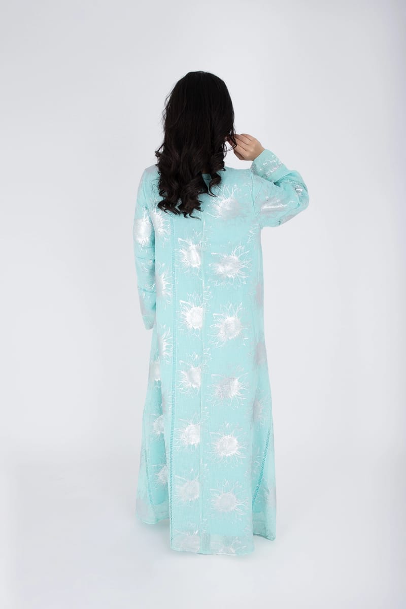 Classic Design Silver Patterns Jalabiya IKKXA - Women's Jalabiyas 63