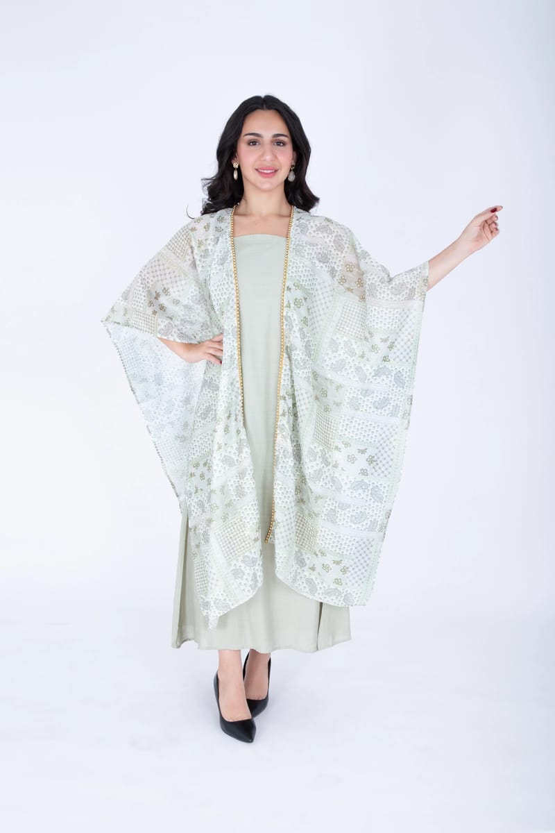 Modern Shawl Design Short Jalabiya IKKXA - Women's Jalabiyas 20