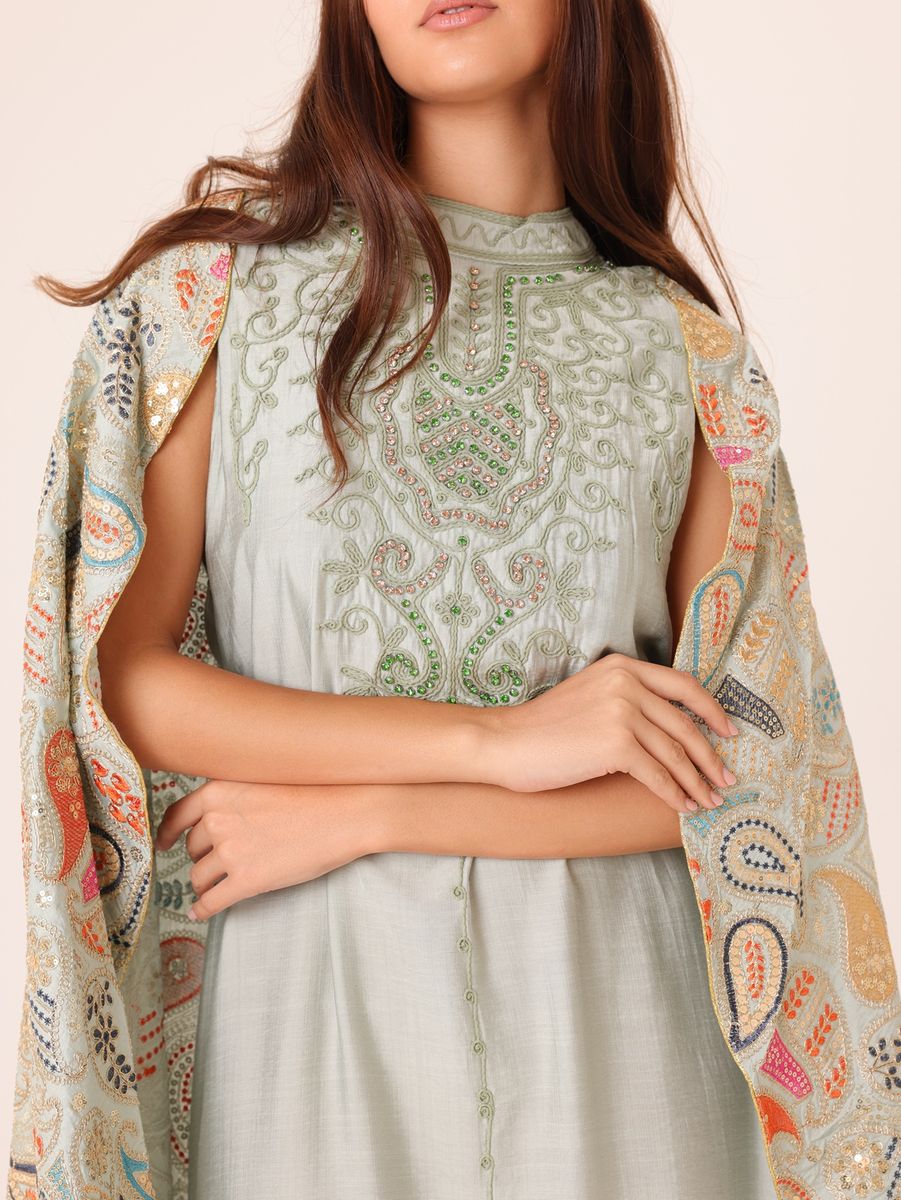 Floral Embroidery Luxury Cape Jalabiya IKKXA - Women's Jalabiyas 41