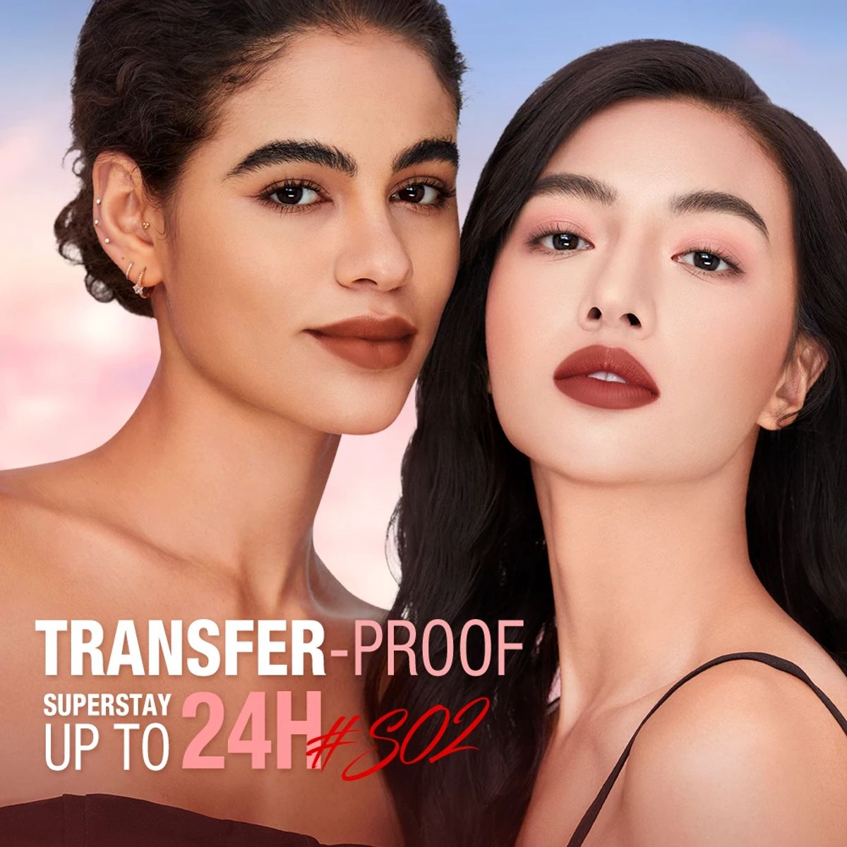 Matte Lip Tint Duo with Long-Lasting Waterproof Color-Lock Finish O.TWO.O - Women's Lips 2