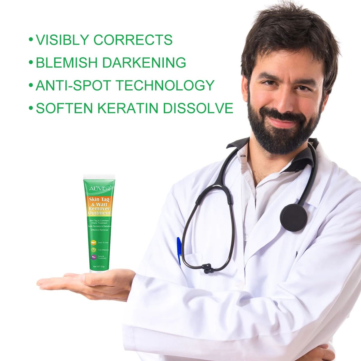 Aliver Skin Tag & Wart Remover Ointment Cream 20G Aliver - Women's Personal Care 1