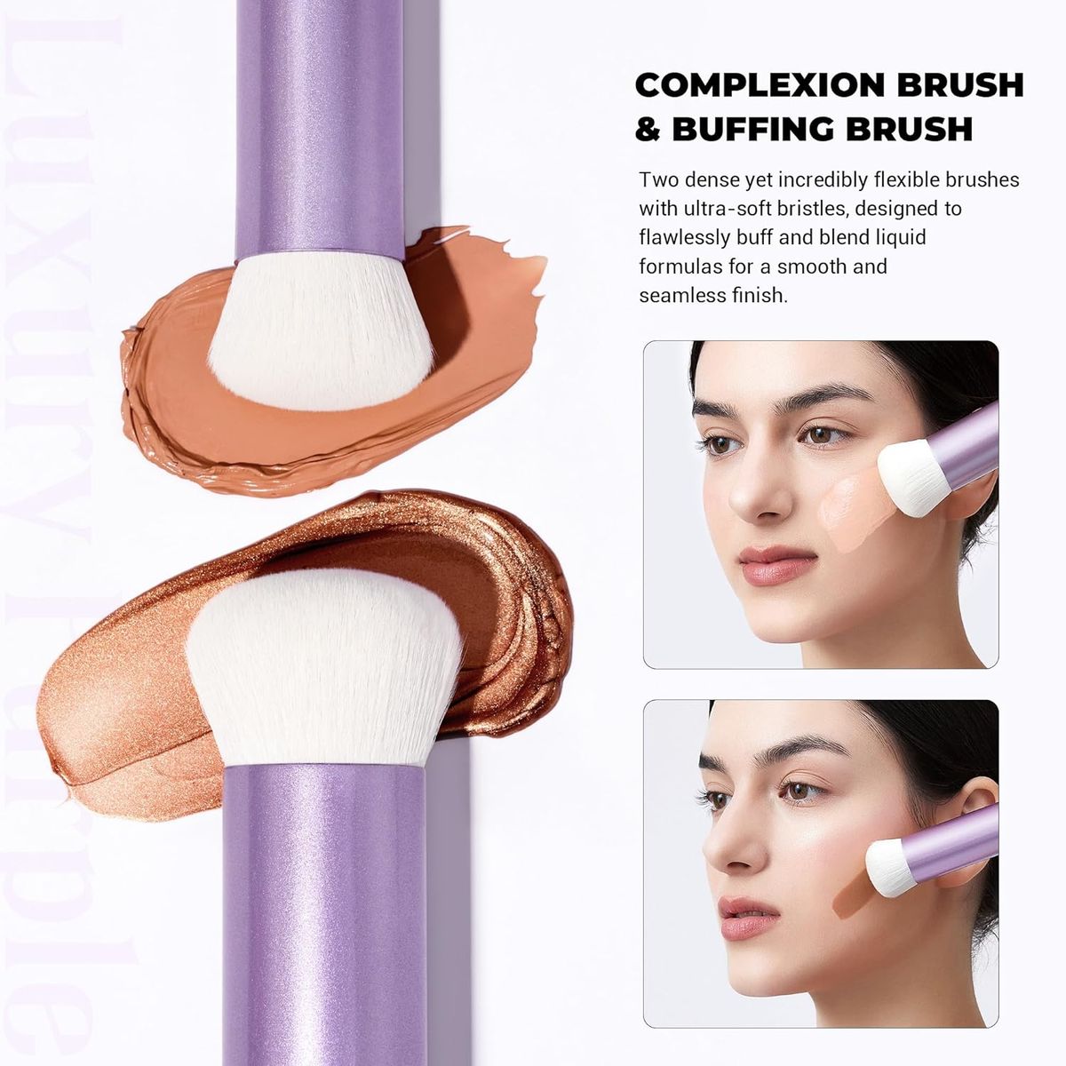Jessup 4-Piece Kabuki Brush Set for Foundation Contour and Blush Jessup 4-Piece Kabuki Brush Set for Foundation Contour and Blush