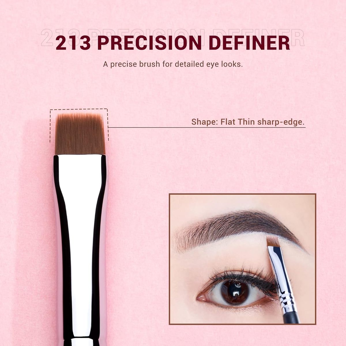 Jessup 3-Piece Brow Brush Set for Powder, Pencil, Gel, Wax Jessup 3-Piece Brow Brush Set for Powder, Pencil, Gel, Wax