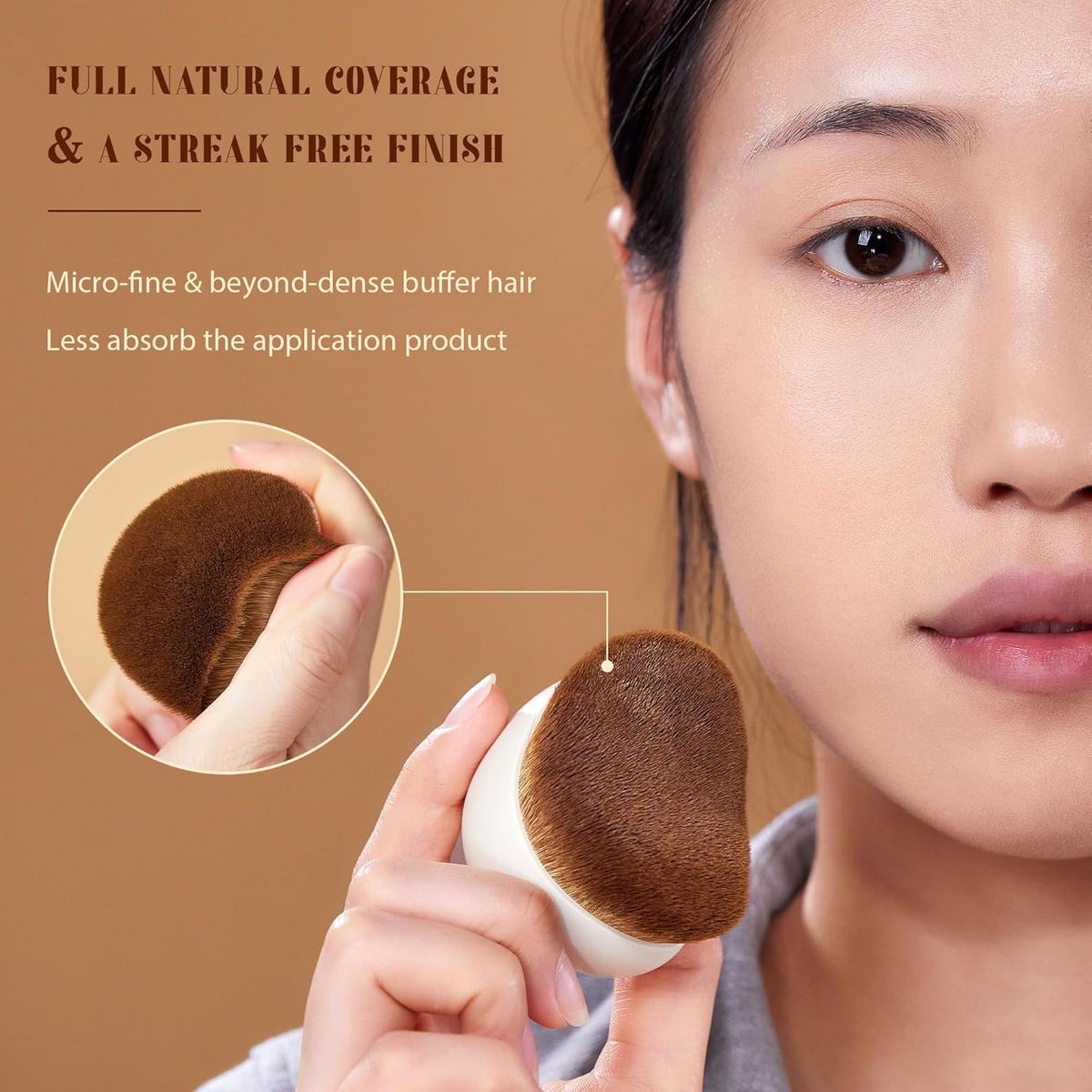 Jessup Pebble Makeup Kit with Jumbo Brush and 3 Sponges Jessup Pebble Makeup Kit with Jumbo Brush and 3 Sponges