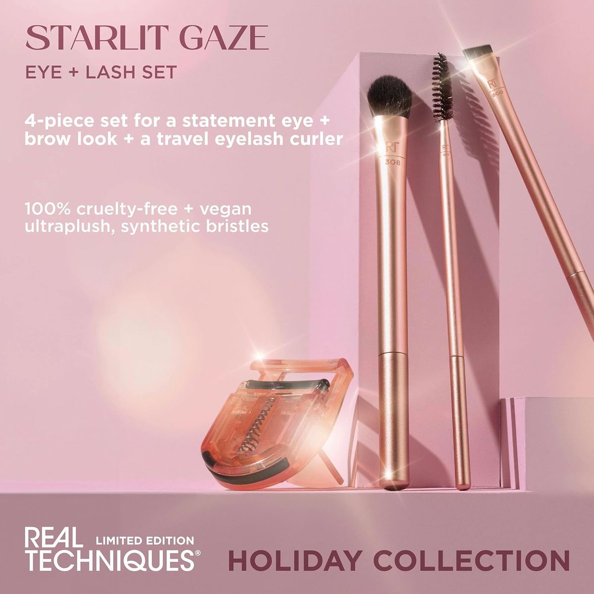 Real Techniques Cruelty-Free 4-Piece Eye and Lash Travel Gift Set