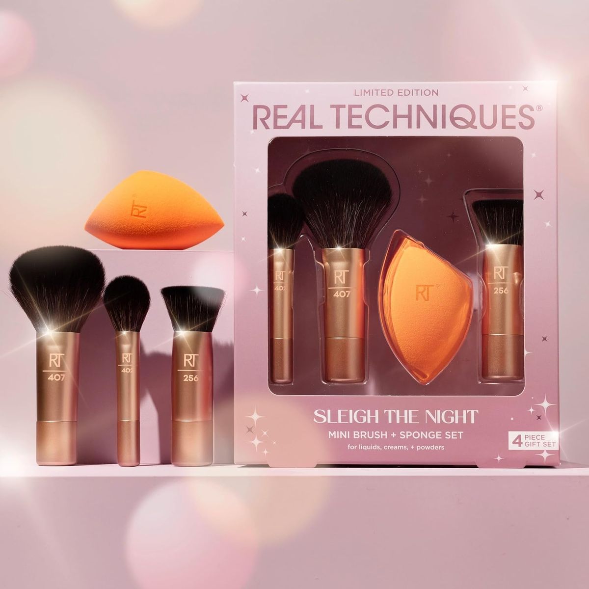 Real Techniques 4-Piece Mini Brush and Sponge Limited Edition Set Real Techniques - Women's Makeup Accessories 3