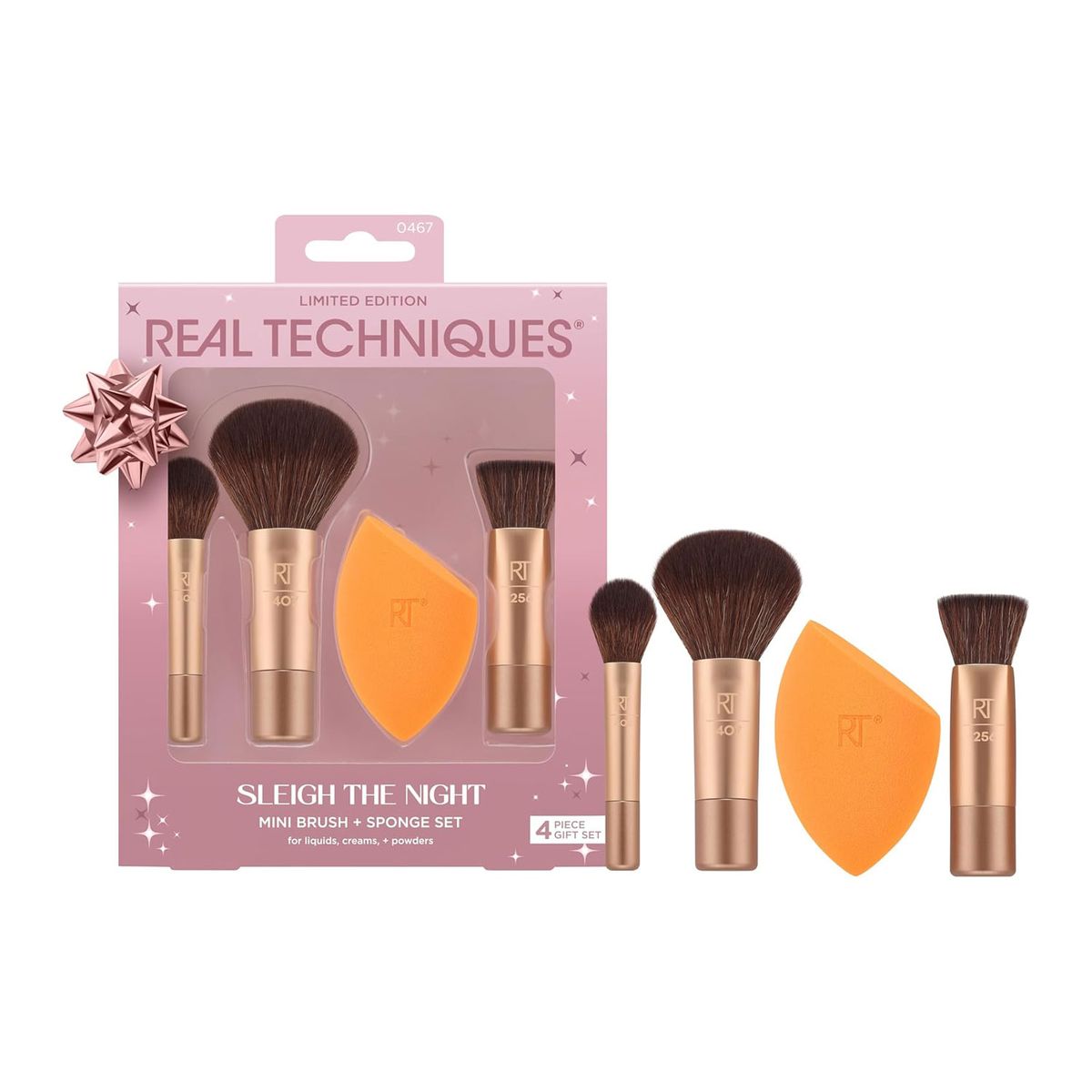 Real Techniques 4-Piece Mini Brush and Sponge Limited Edition Set Real Techniques - Women's Makeup Accessories