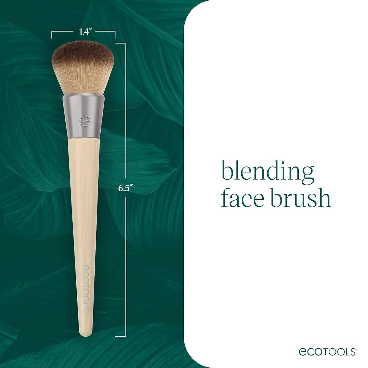 EcoTools Cruelty-Free Blending Brush for Face Makeup, Liquid and Cream