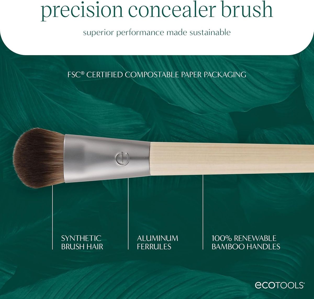 EcoTools Precision Concealer Brush for Under Eyes and Imperfections EcoTools Precision Concealer Brush for Under Eyes and Imperfections