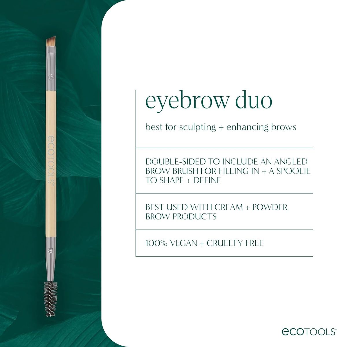Ecotools Eyebrow Duo Makeup Brush