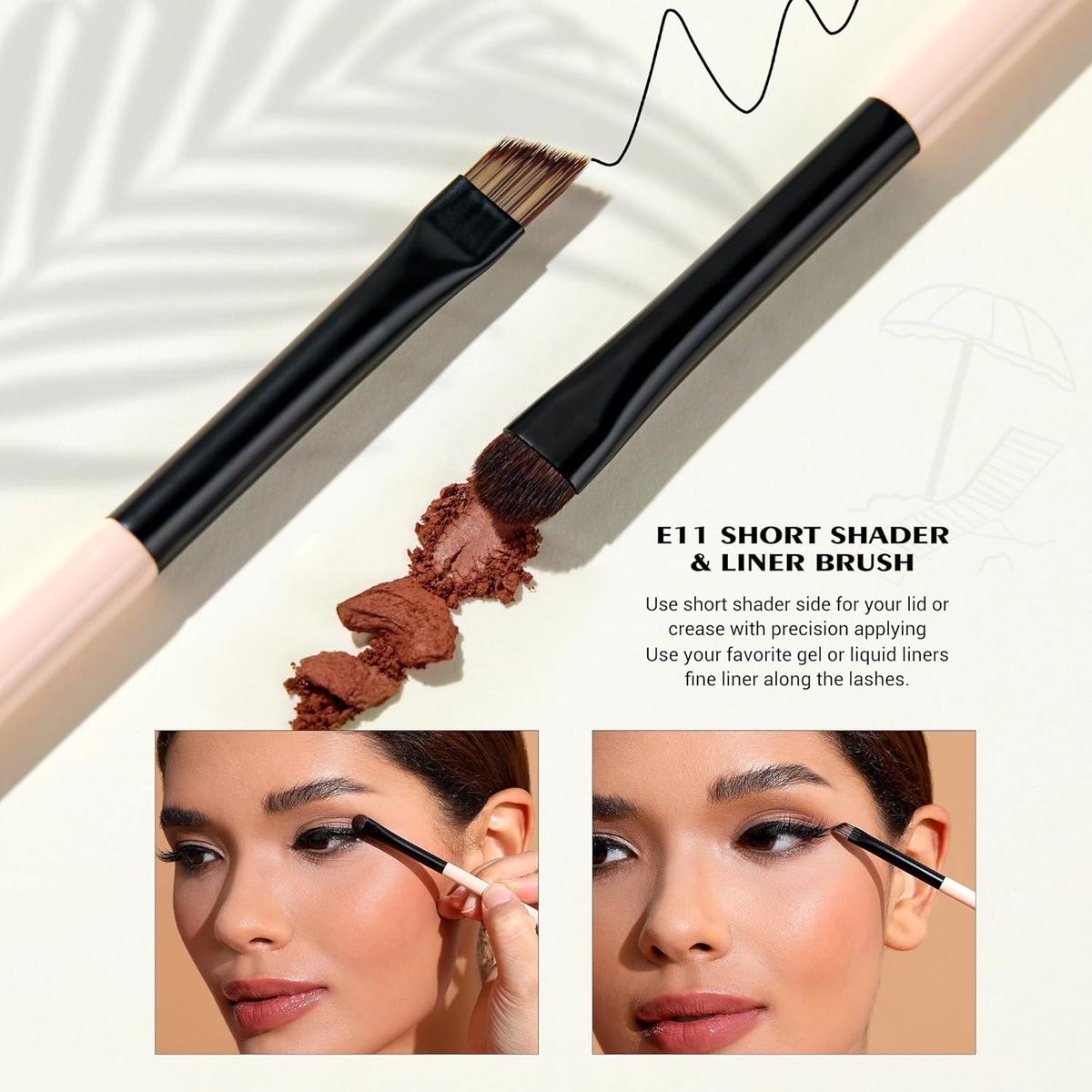 Jessup Travel 6-in-3 Double-Ended Makeup Brush Set Peach Dust Jessup Travel 6-in-3 Double-Ended Makeup Brush Set Peach Dust