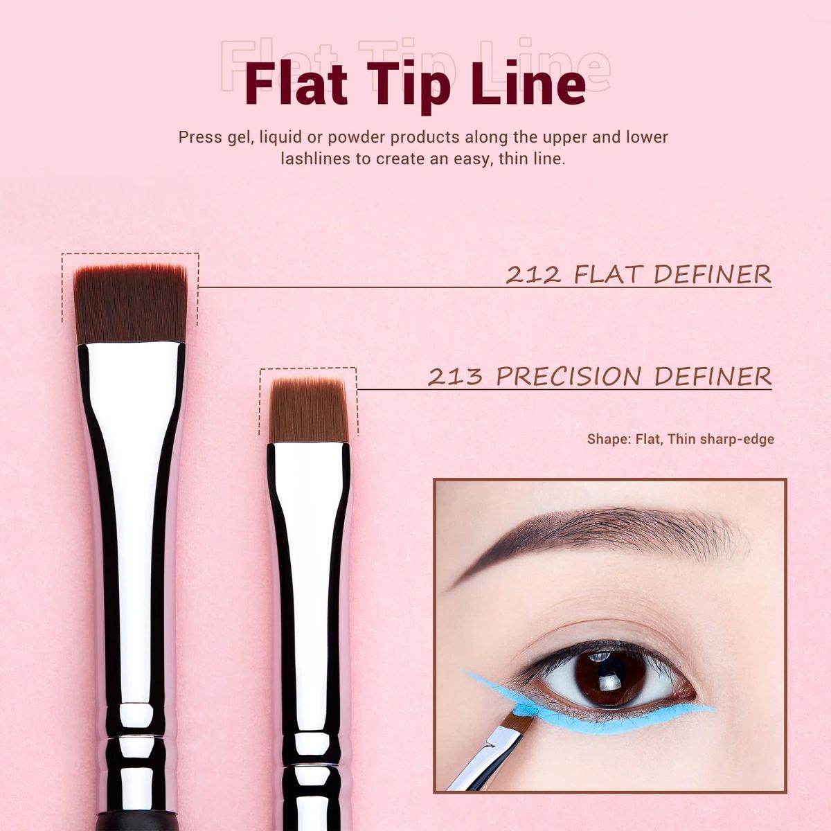 Jessup Professional Makeup Eyeliner Brush Set 11pcs Jessup Professional Makeup Eyeliner Brush Set 11pcs