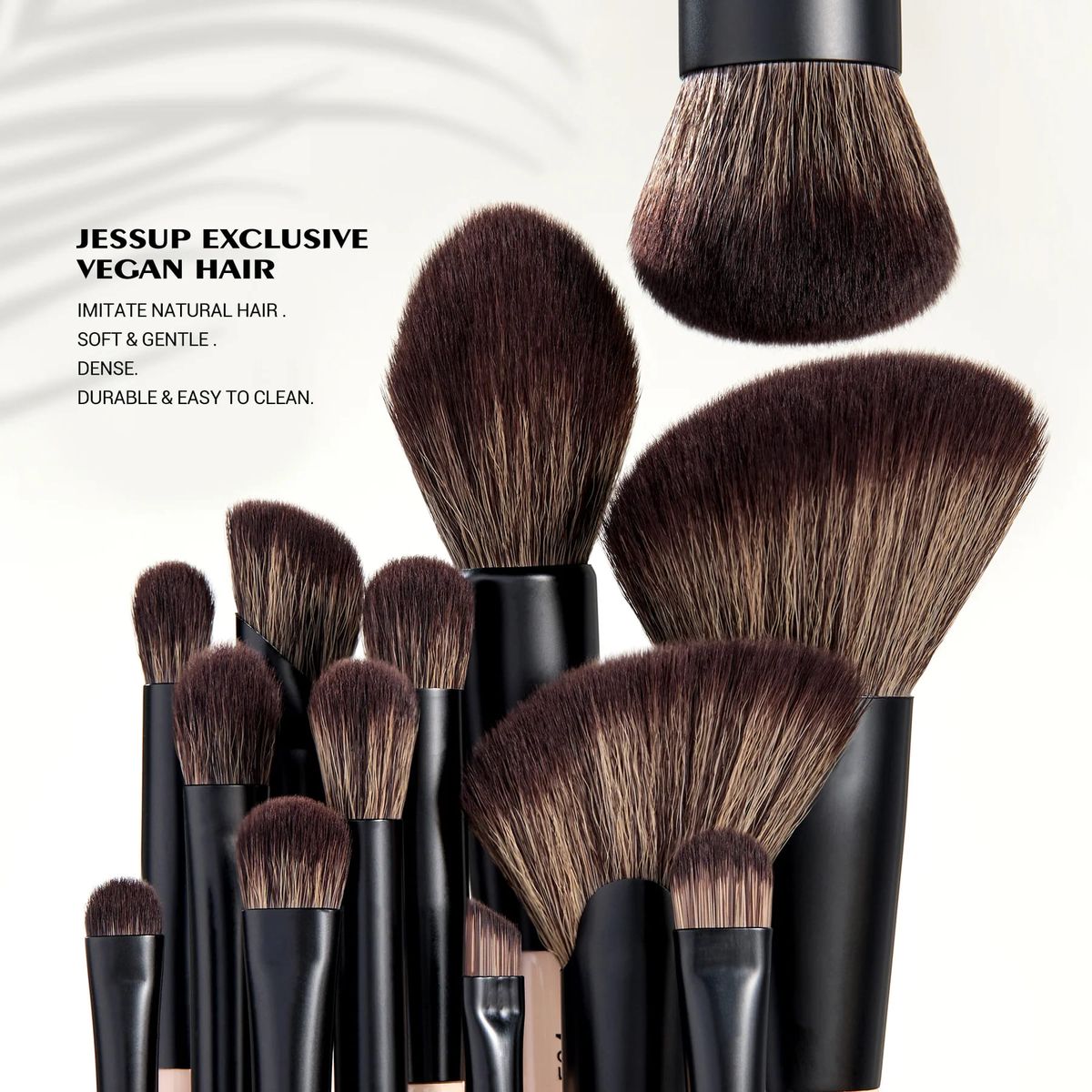 Jessup 14-in-7 Double-Ended Makeup Brush Set Peach Dust Vegan Jessup 14-in-7 Double-Ended Makeup Brush Set Peach Dust Vegan