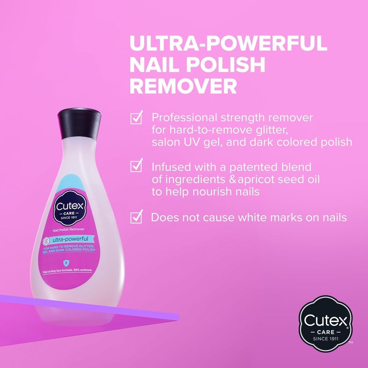 Cutex Gel Nail Polish Remover Ultra-Powerful 200ML