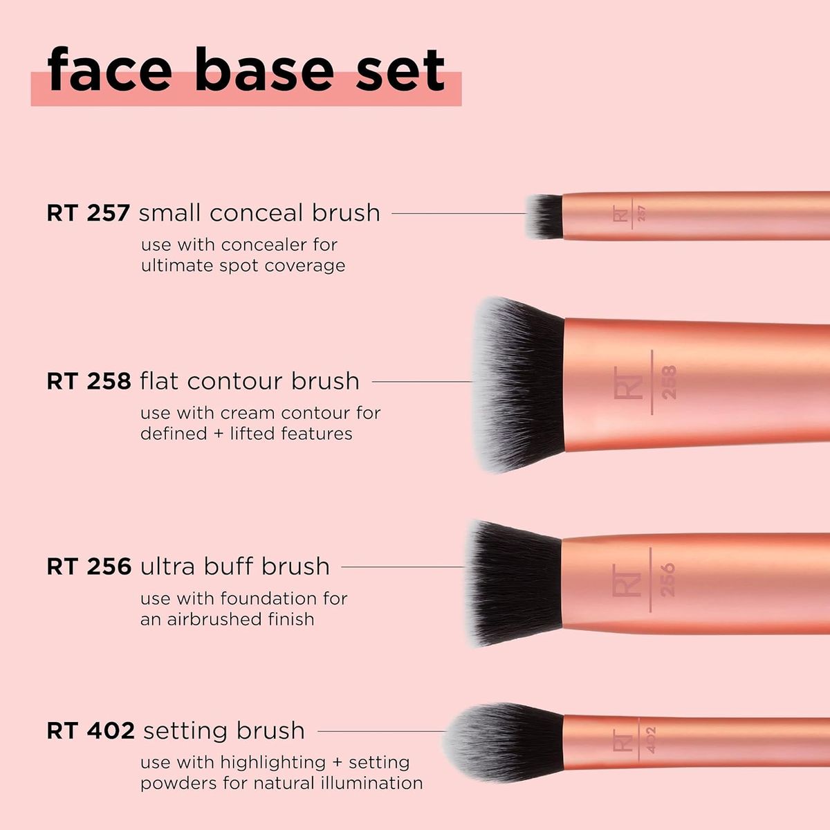 Real Techniques Face Base Makeup Brush Set Real Techniques Face Base Makeup Brush Set