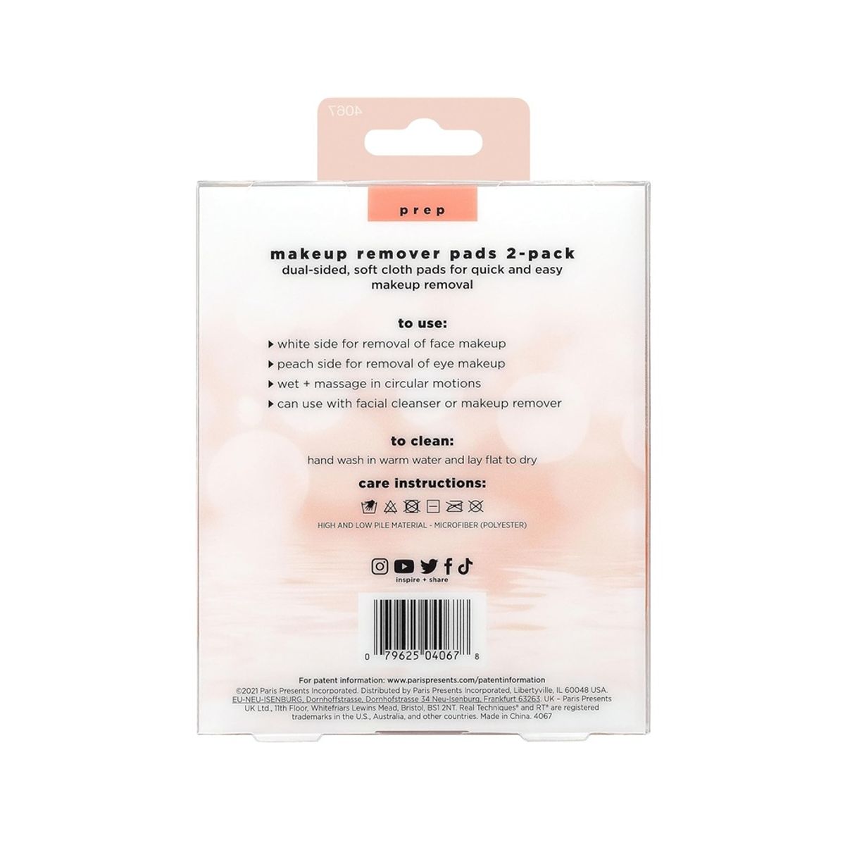 Real Techniques Dual Sided Reusable Makeup Remover Pads 2-Pack