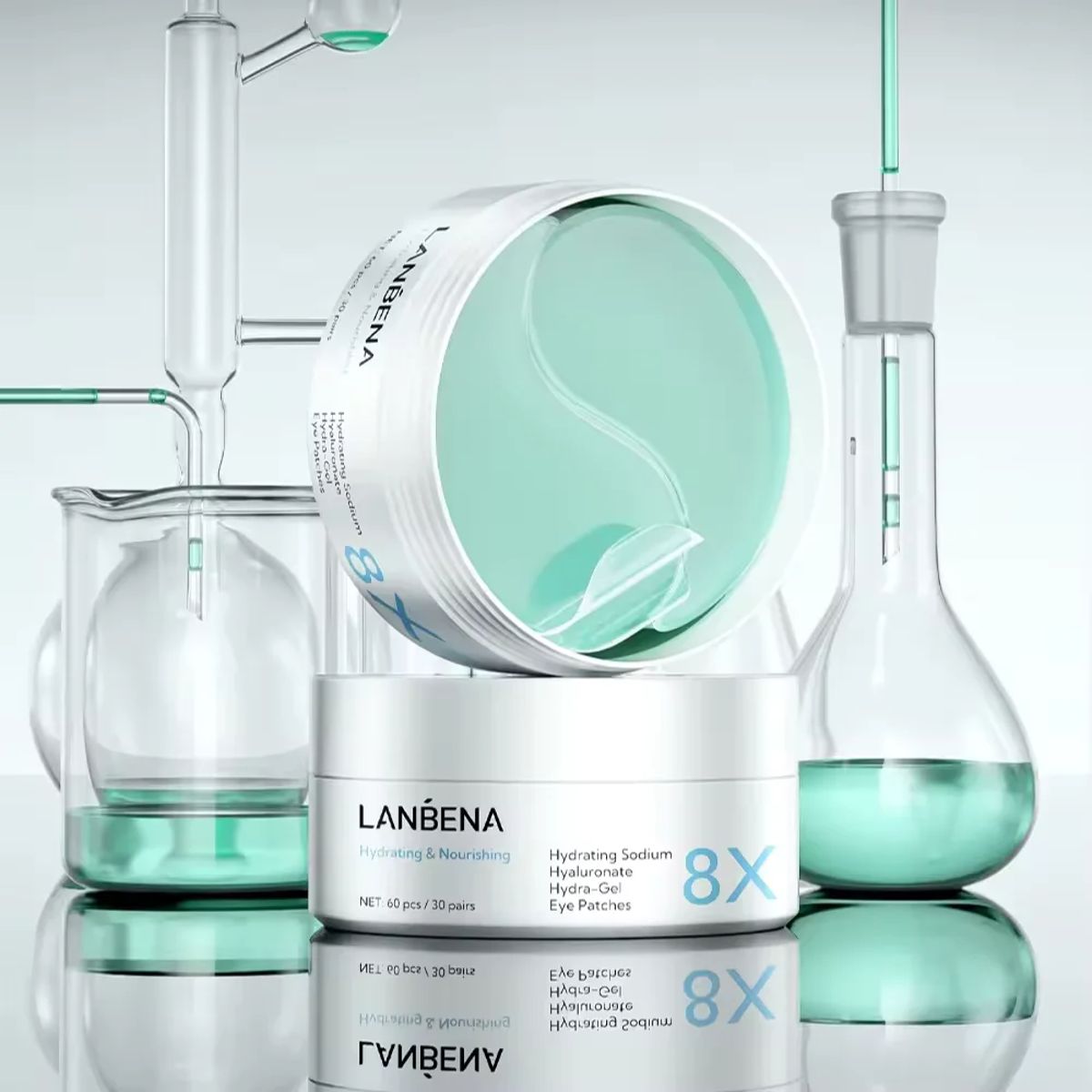 Lanbena 60-Piece Hydra-Gel Eye Patches 30 Pairs Hydrating