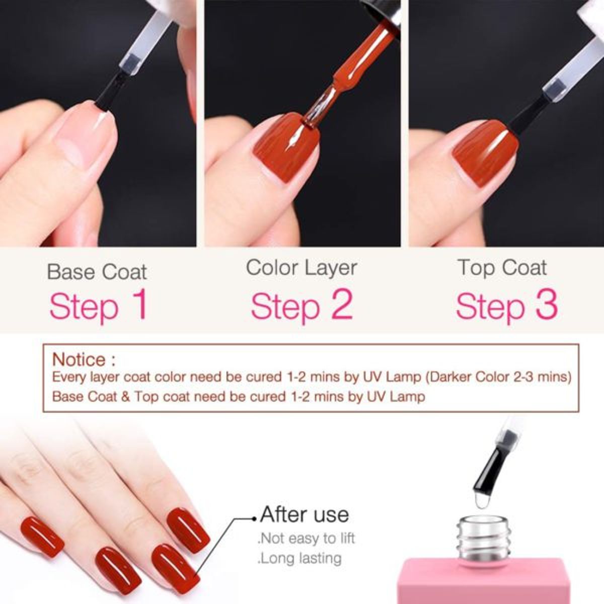 Aliver Soak Off Gel Nail Polish Kit Aliver - Women's Nail Polish 3