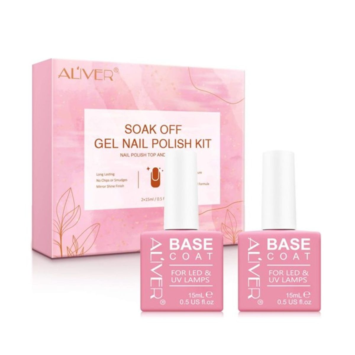 Aliver Soak Off Gel Nail Polish Kit Aliver - Women's Nail Polish