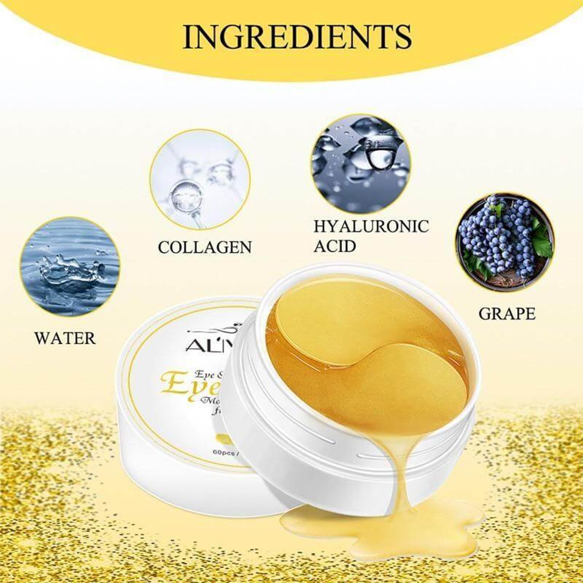 Aliver Hydrogel Eye Mask 60Pcs / 170G