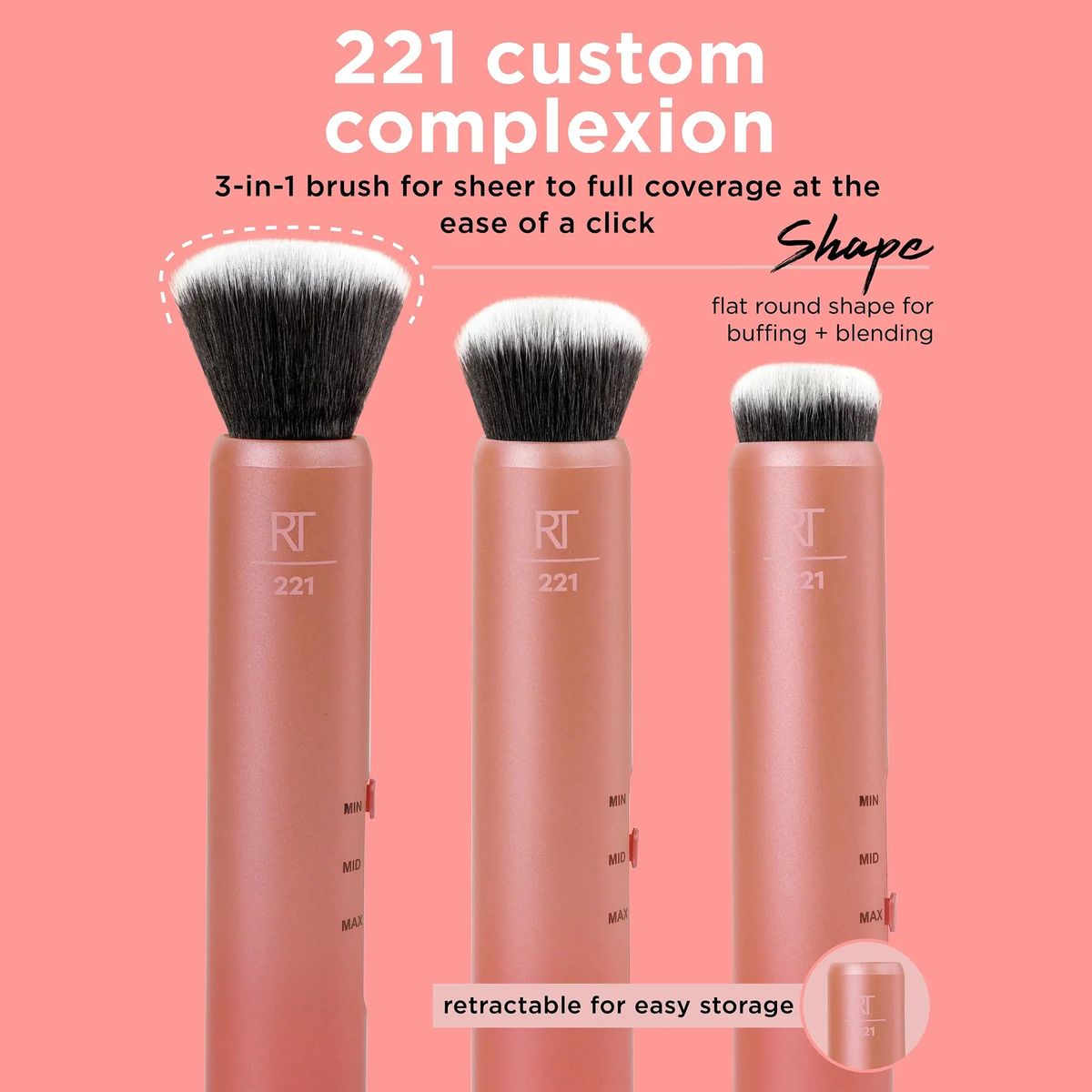 Real Techniques Custom Complexion Brush For Foundation and Concealer