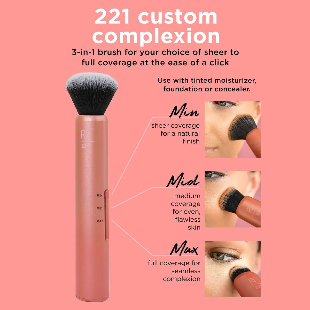 Real Techniques Custom Complexion Brush For Foundation and Concealer