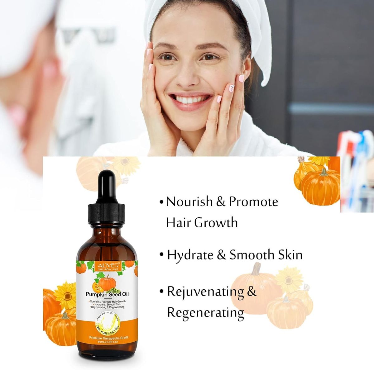 Aliver Pumpkin Seed Oil 60ML