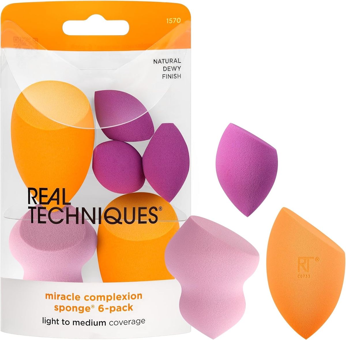 Real Techniques Miracle Complexion Sponges, 6 Count Real Techniques - Women's Makeup Accessories