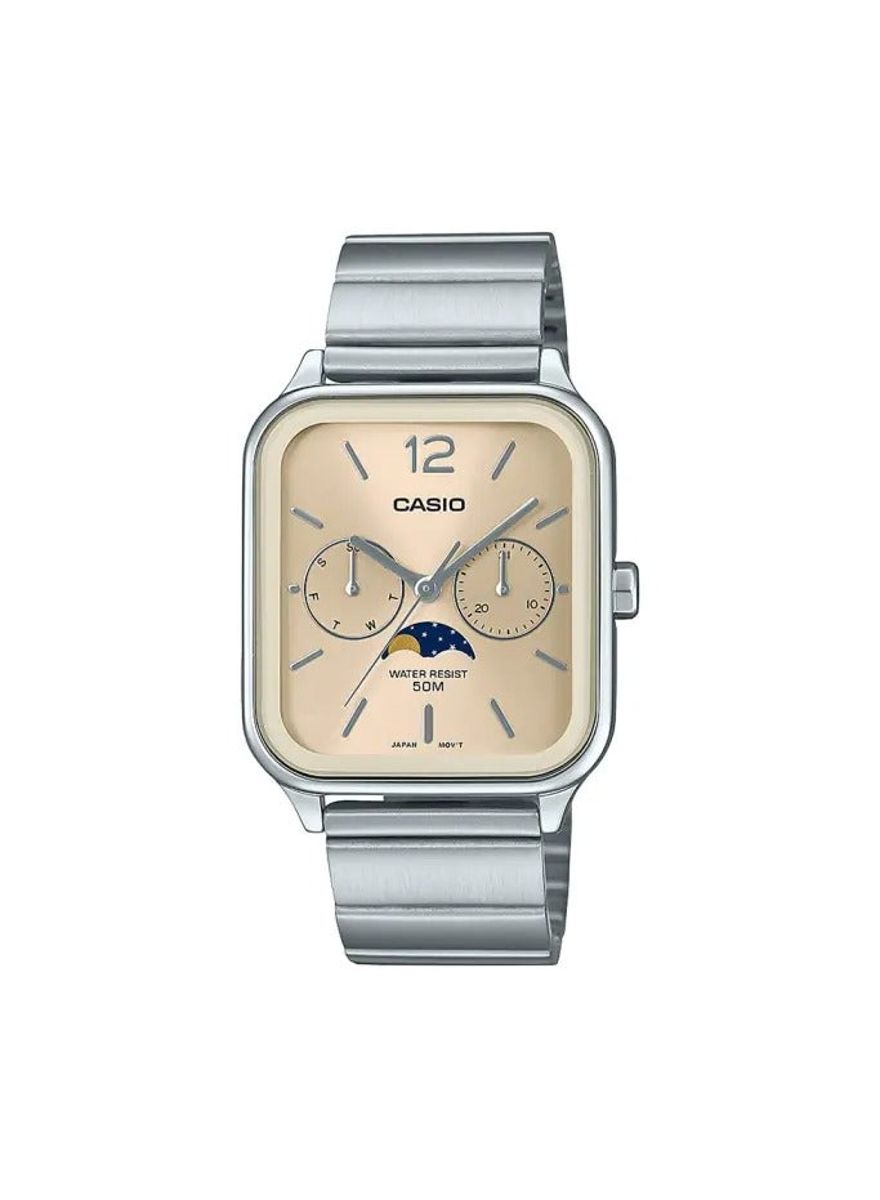 Casio Analog Moon Phase Unisex Watch MTP-M305D-9AVDF Casio - Men's Dress Watches