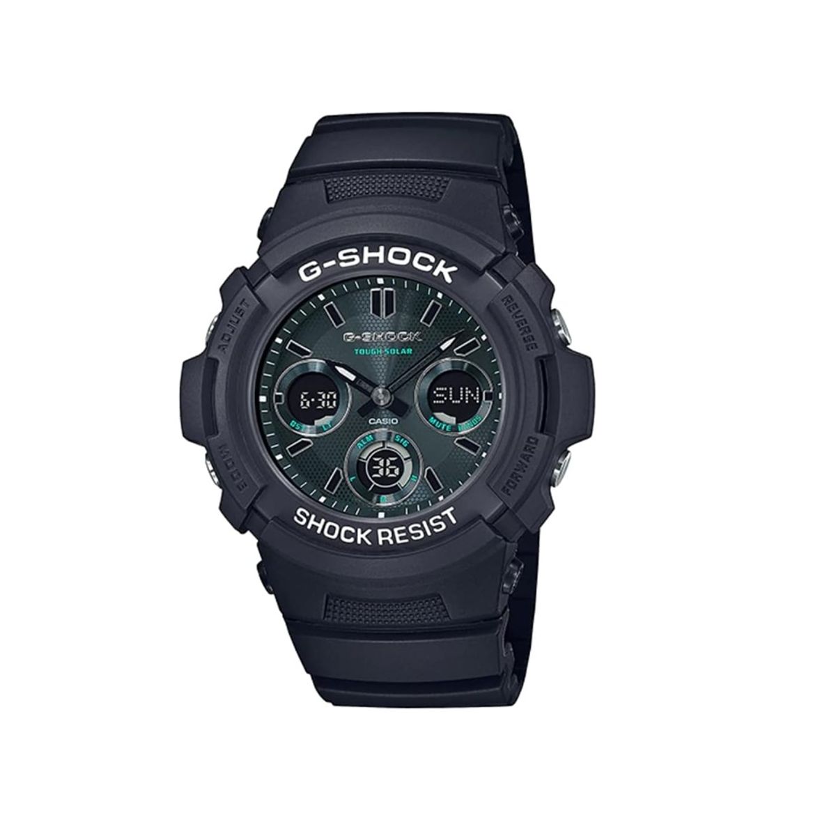 Bold Midnight Green Casio G-Shock Analog-Digital Watches AWR-M100SMG-1ADR Casio - Men's Dress Watches