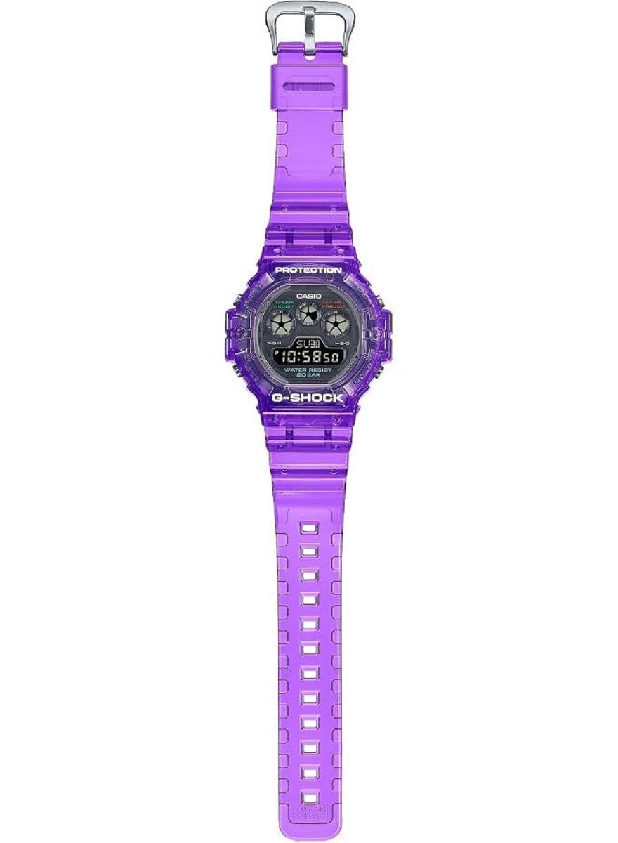 Casio G-Shock Watch - DW-5900JT-6DR Clear Dial, Purple Band Casio - Women's Smart & Digital Watches 1