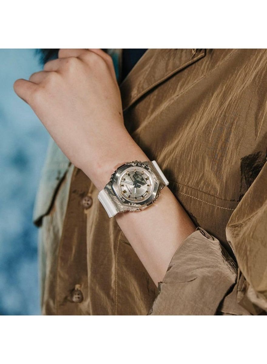 Casio G-Shock Watch - GM-S2140GEM-9ADR Grey Dial, White Band Casio - Women's Dress Watches 3