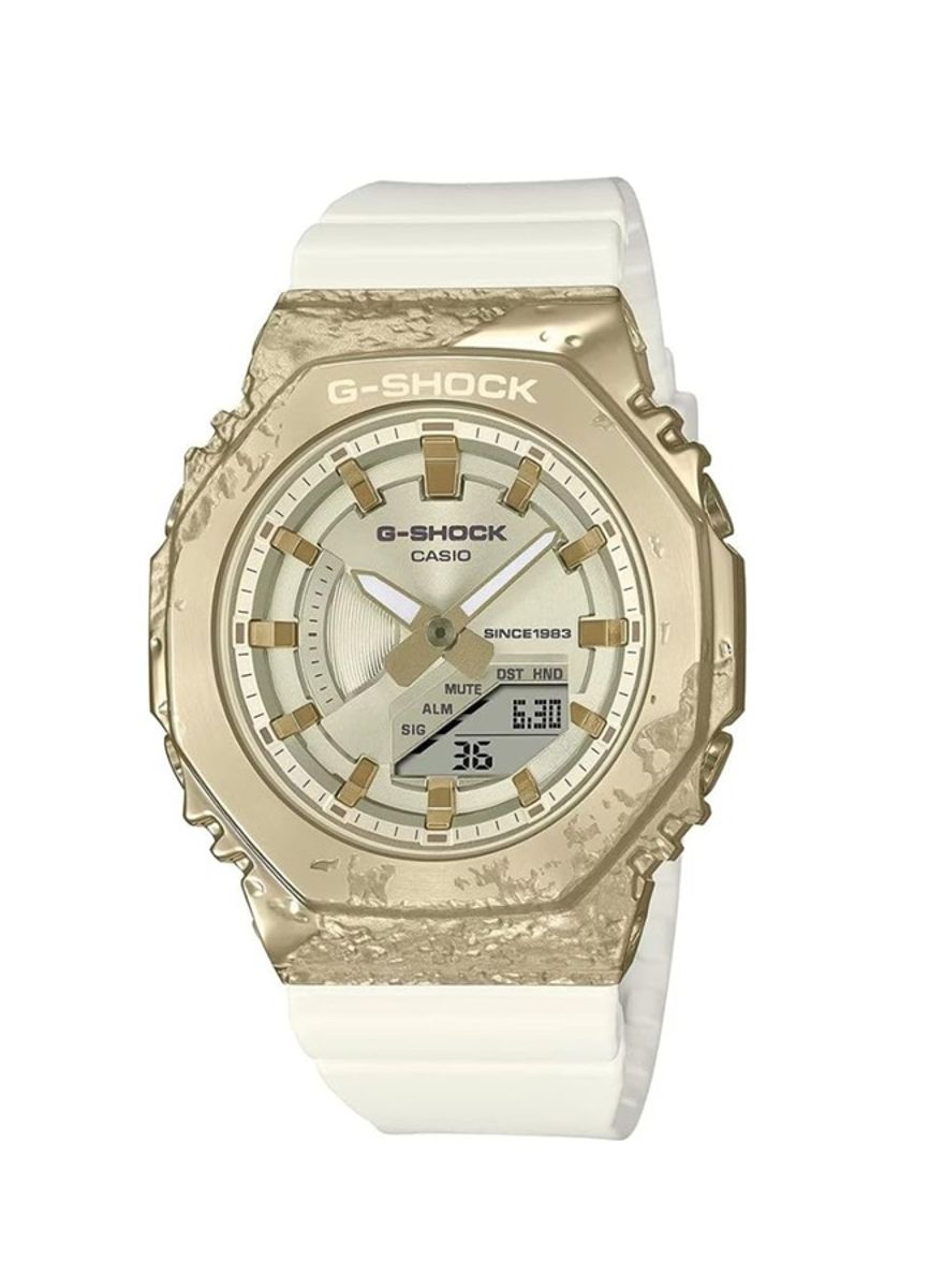Casio G-Shock Watch - GM-S2140GEM-9ADR Grey Dial, White Band Casio - Women's Dress Watches
